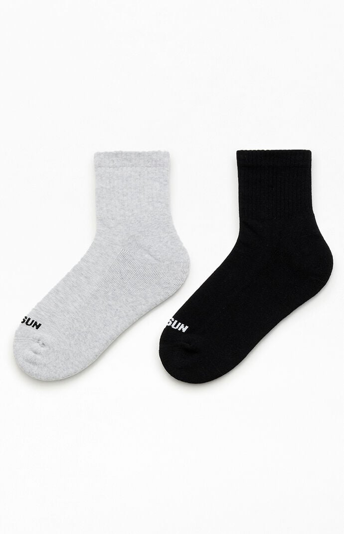 Pacsun 2-Pack Quarter Crew Socks