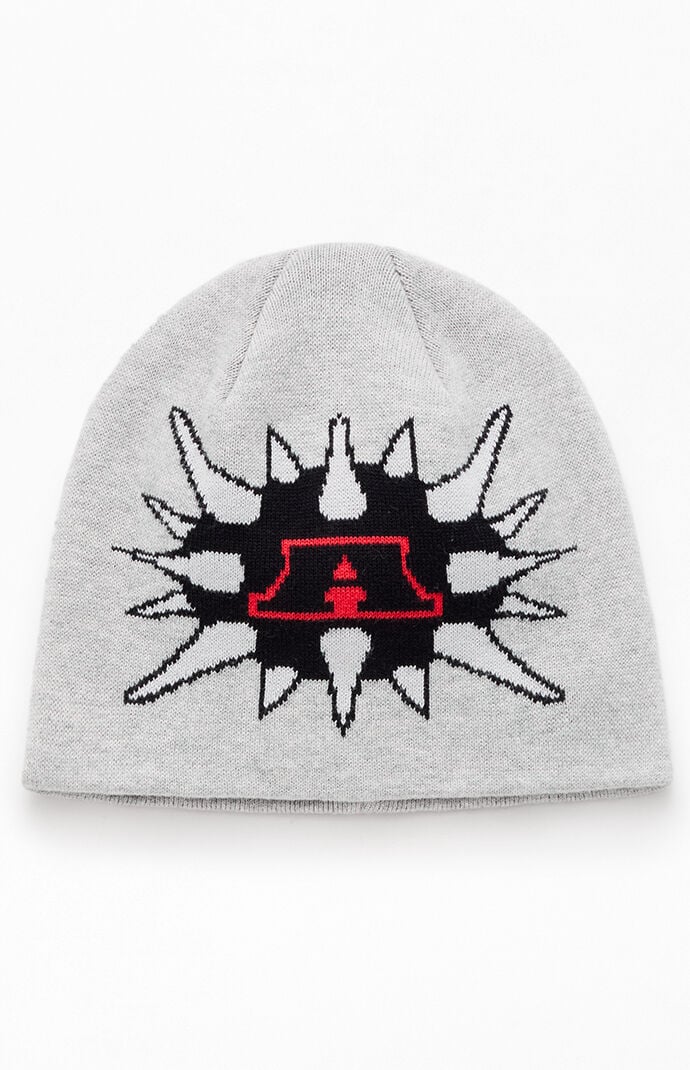 Awake NY Heather Gray A Bomb Skully Beanie
