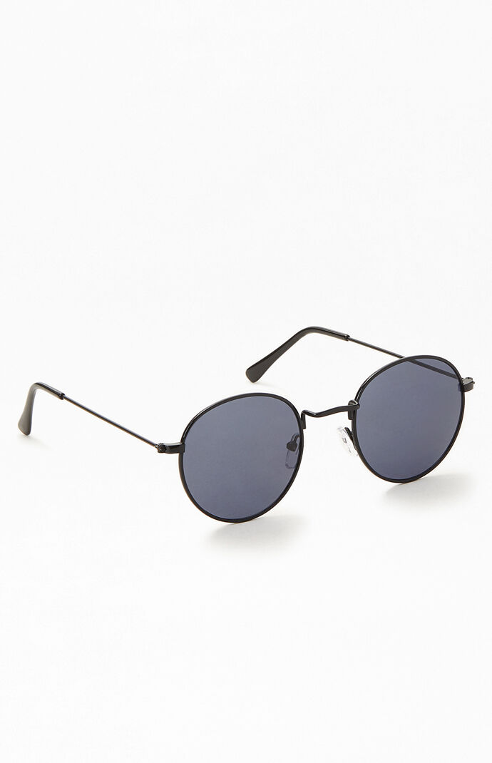 Black Lennon Round Sunglasses