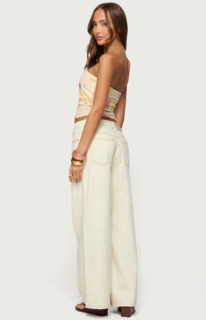 Cicilla Vintage Mixed Print Tube Top image number 3