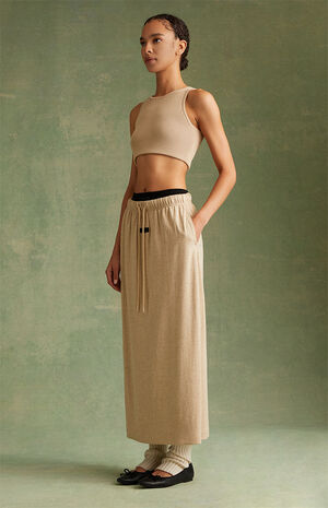 Women's Gold Heather Maxi Skirt image number 6
