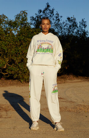 By PacSun Beaded Rainbow Hoodie image number 4