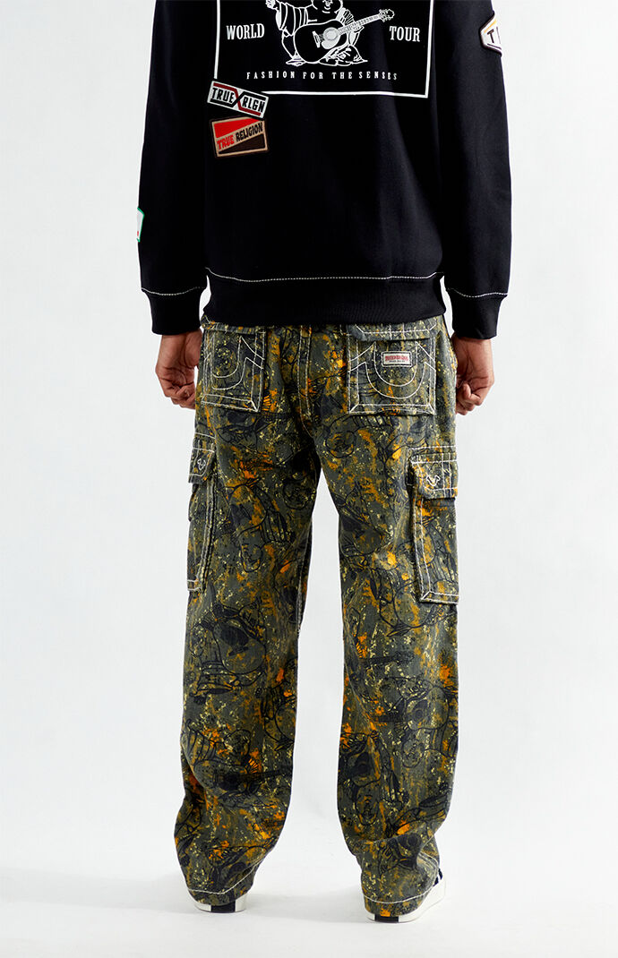 True Religion Big T Camo Cargo Baggy Pants | Pacsun