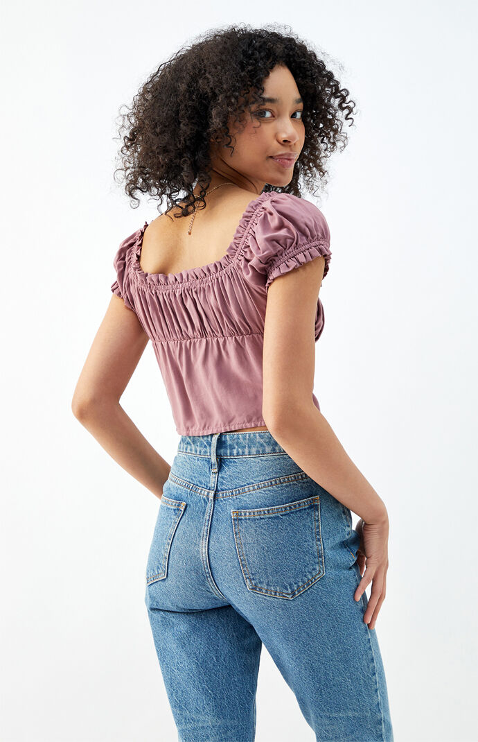 Tie Front Bustier Top