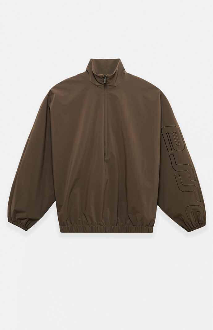 Fear of God Brown Active Trace Half Zip Track Jacket