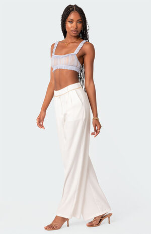 Gabi Ruffle Sheer Lace Bralette image number 3