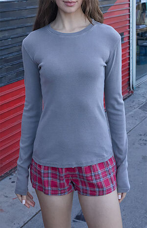 Light Gray Ainsley Long Sleeve Top image number 2