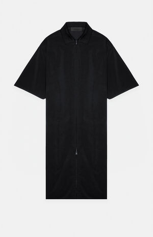 Women's Jet Black Full Zip Polo Dress image number 1