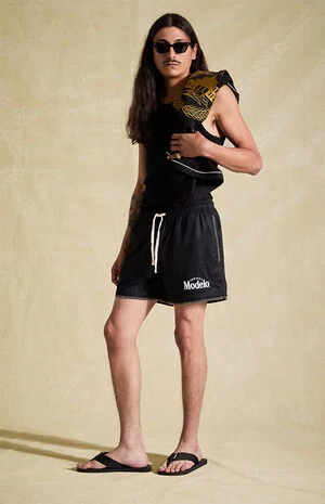 Blanket Stitched Logo Shorts image number 1