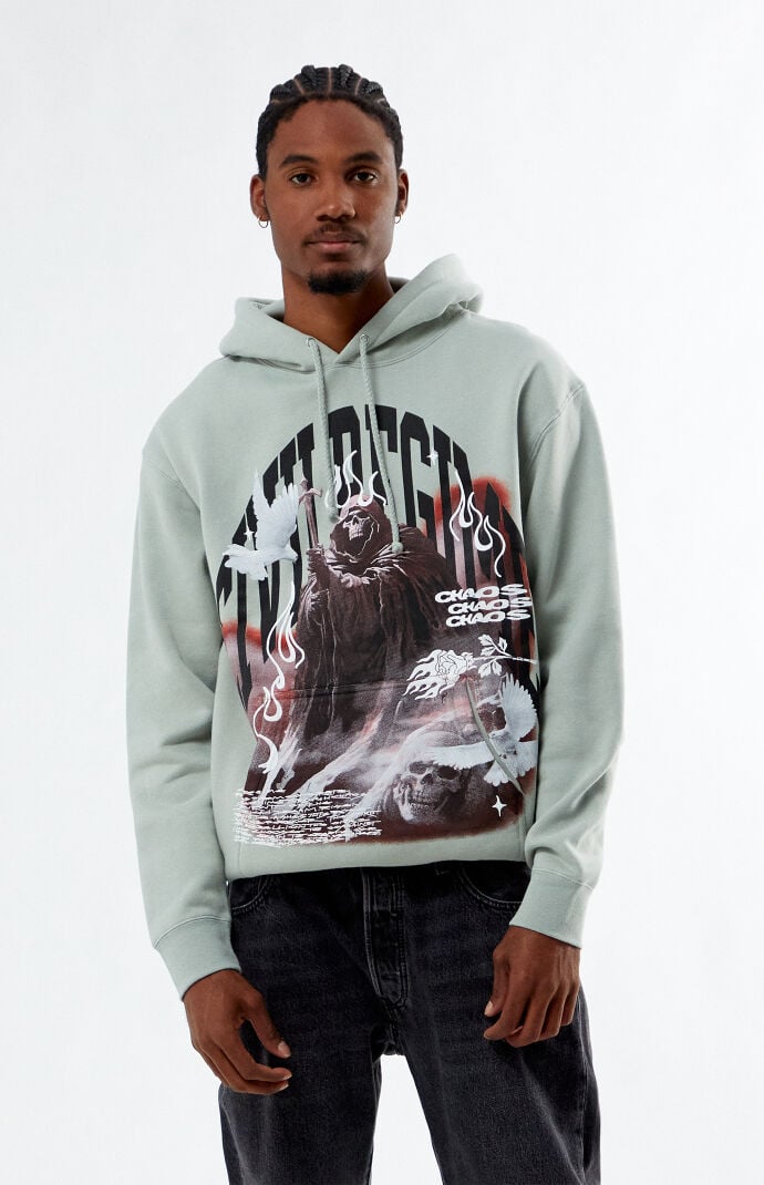 Pacsun paradise chaos art hoodie 2025