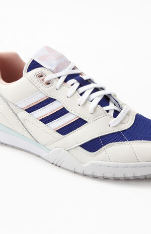 White & Purple A.R. Trainer Shoes image number 6