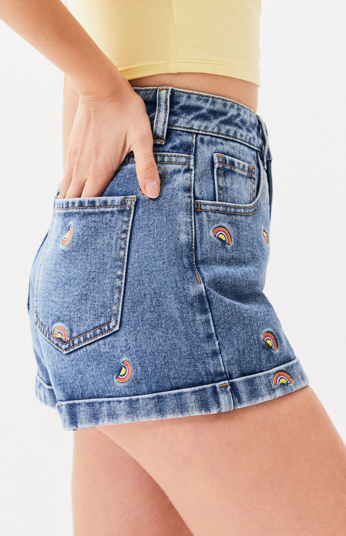 pacsun embroidered shorts