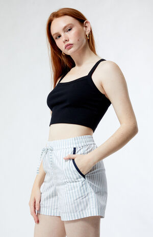 Serena Striped Utility Shorts image number 2