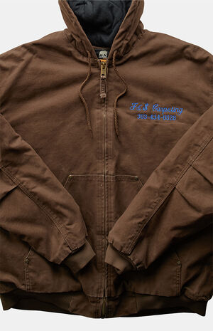 2000s Work Brown Jacket image number 3
