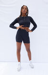 Clementine Ribbed Bike Shorts Clementine Ribbed Bike Shorts image number null