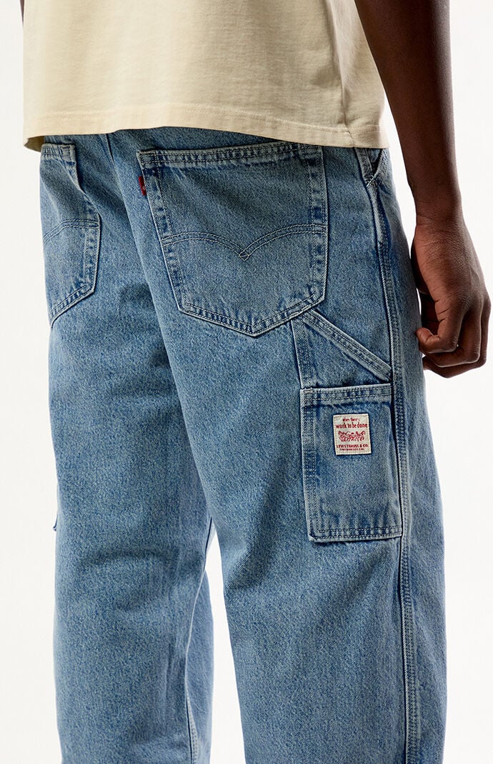 Levi's 568 Loose Straight Medium Blue Carpenter Jeans