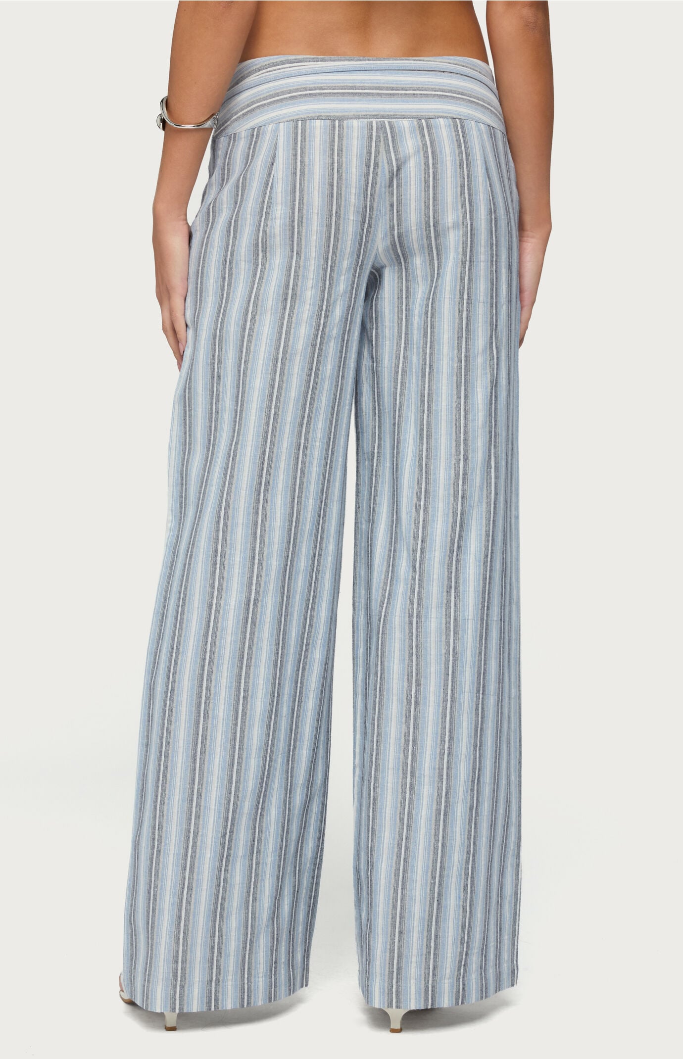 Edikted Chera Striped Wide Leg Pants