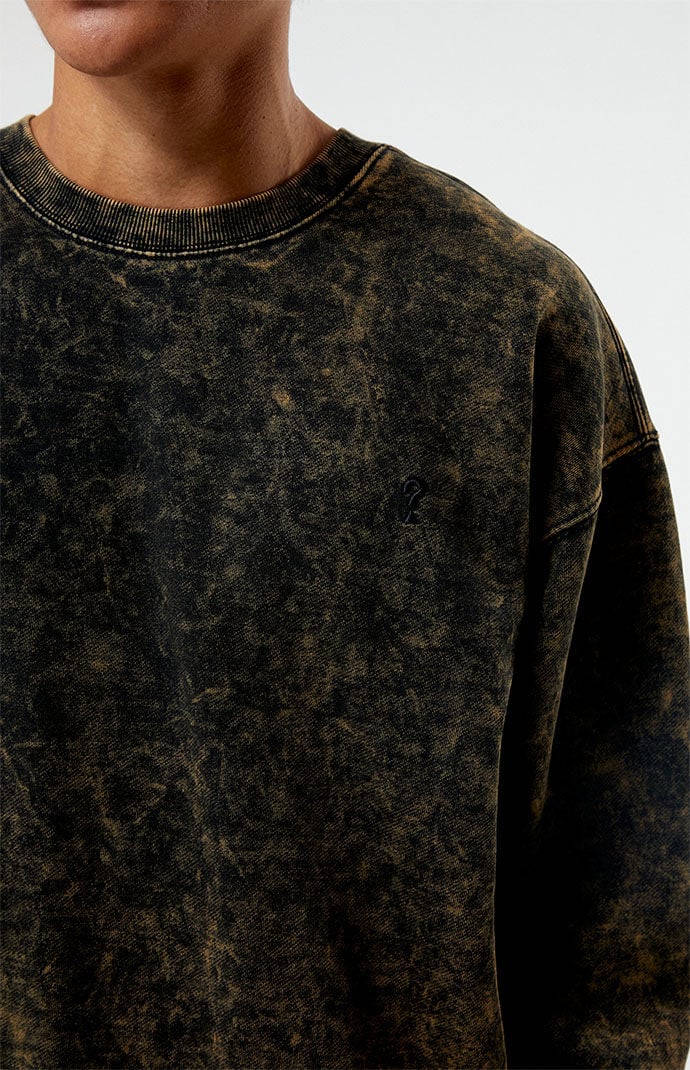 Acid wash crew sweatshirt best sale