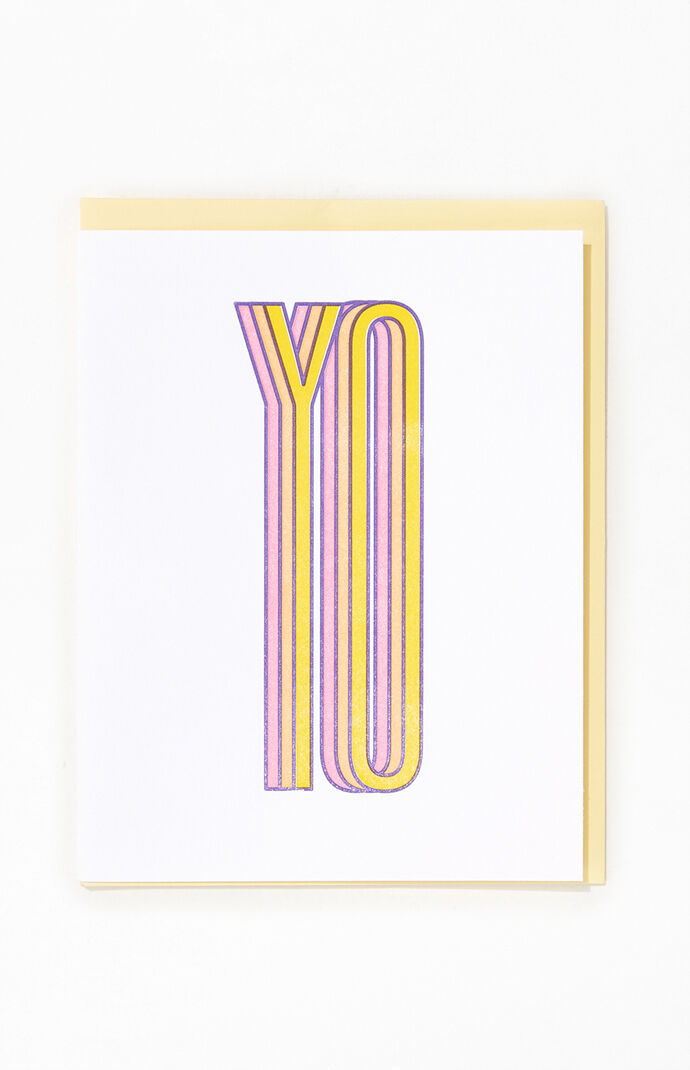 Yo Greeting Card