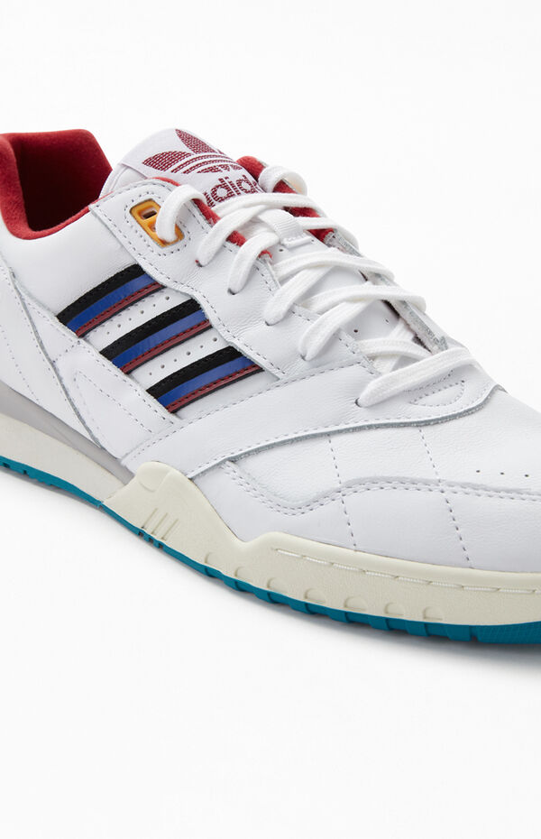 adidas White & Burgundy A.R. Trainer Shoes | PacSun | Pacsun