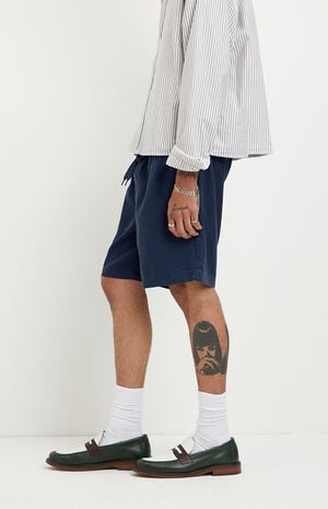 NY Embroidered Russel Volley Shorts image number 3