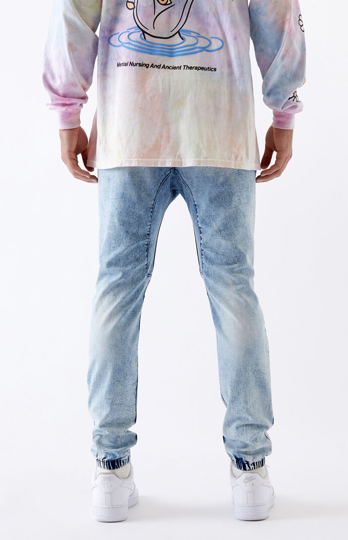 Light Indigo Denim Jogger Pants