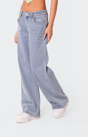 Raelynn Washed Low Rise Jeans image number 4