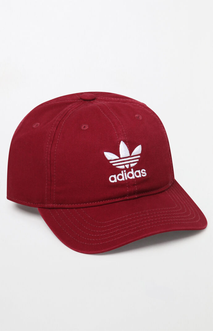 red adidas dad hat