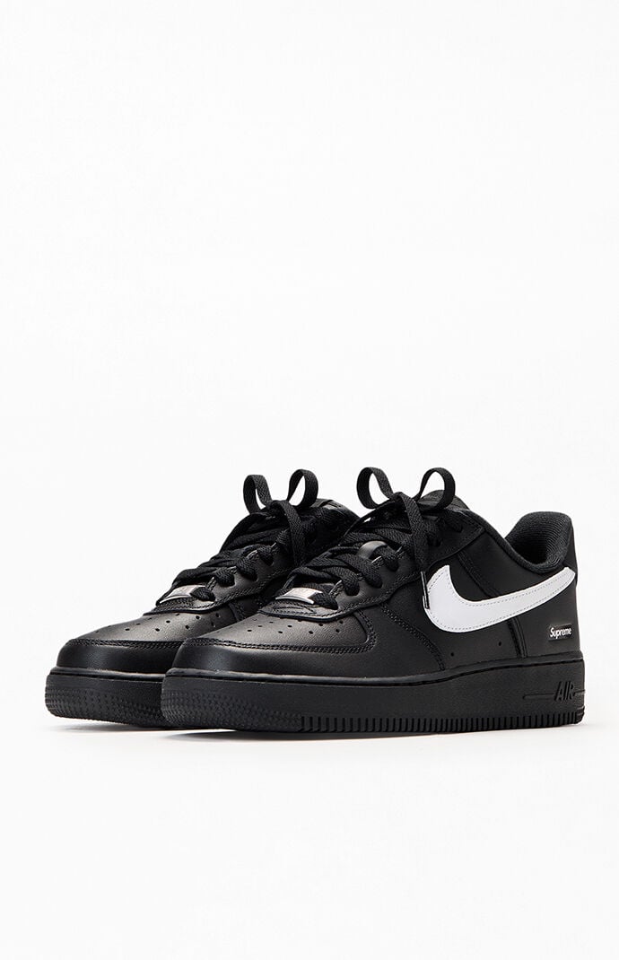 Nike x Supreme Black & White Air Force Shoes | Pacsun