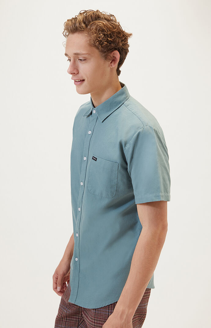 Oxford Charter Short Sleeve Button Up Shirt