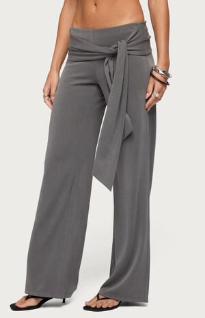 Xyla Straight Leg Tie Pants image number 2