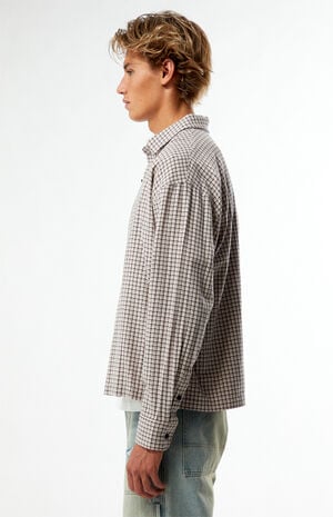 Plaid Cropped Flannel Shirt image number 3