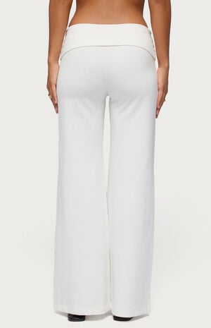 Wide Leg Foldover Pants image number 3