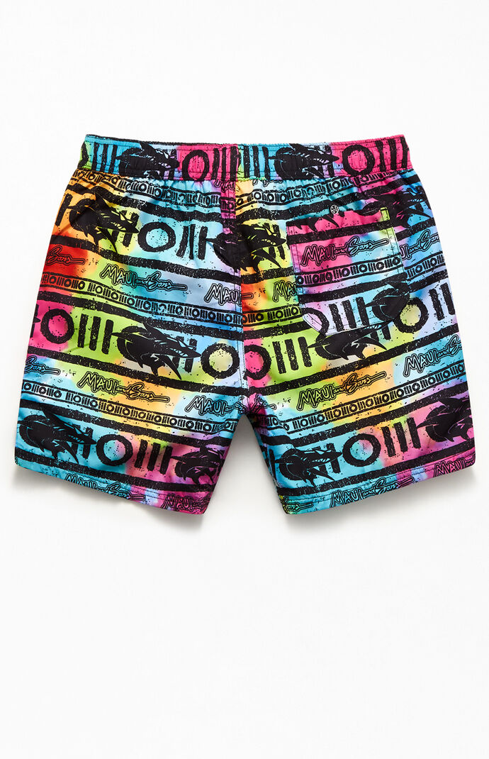 Twisted Script 17" Swim Trunks