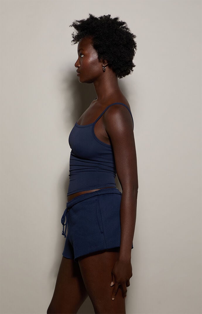 Pacsun Navy Ultra Soft Fleece Classic Sweat Shorts