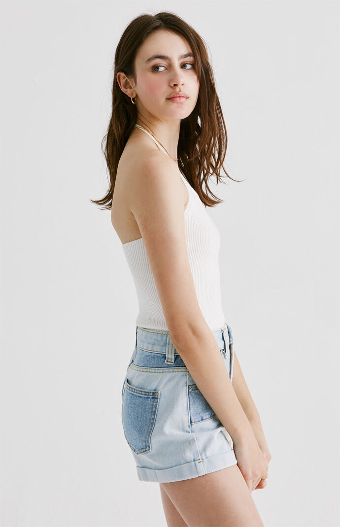 Notch Neck Halter Top