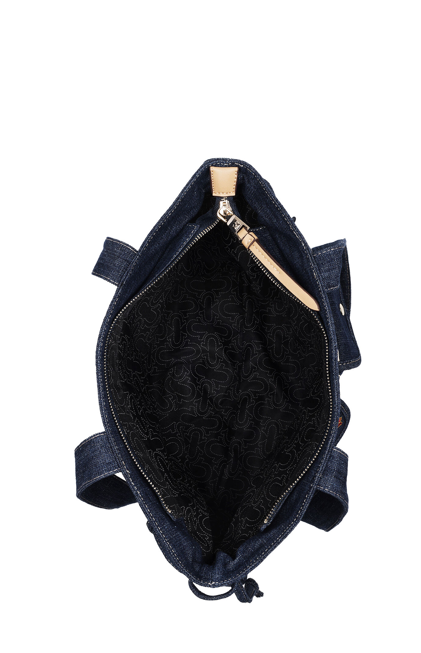 True Religion Dark Denim Multi Patch Tote Bag