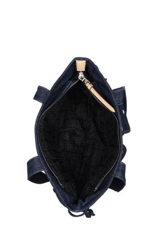 Dark Denim Multi Patch Tote Bag image number 8