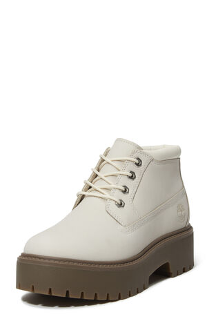 Women's Natural Stone Street Mid Lace-Up Boots image number 9