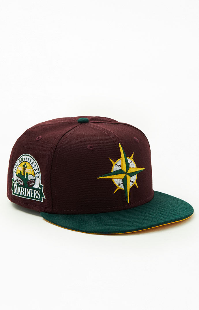 Casquette New Era 59Fifty Seattle Mariners, Ajustée, Taille 7 1/4, Marron, Neuve Avec étiquettes