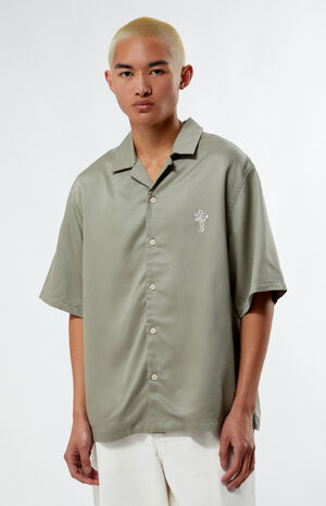 Rogue Oversized Embroidered Camp Shirt image number 1