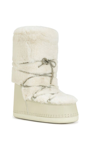 Women's Karmela Cream Flatform Snow Booties image number 2