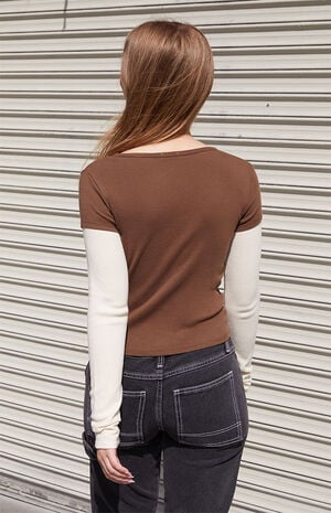 Layered Long Sleeve T-Shirt image number 3