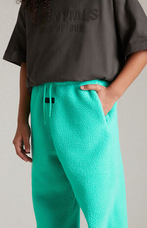 Essentials Mint Leaf Polar Fleece Sweatpants image number 4