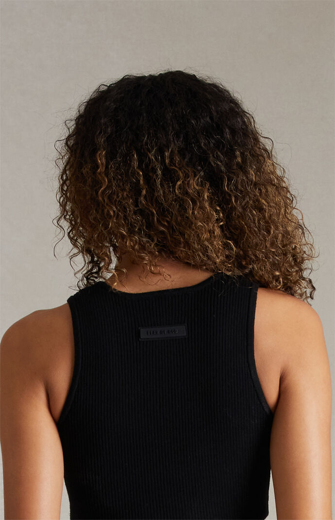 Fear of God ESSENTIALS Women's Jet Black Sport Tank Top