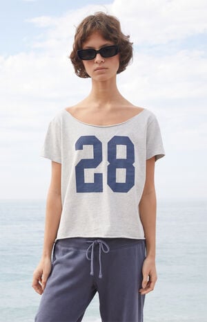 Light Gray 28 Robyn Off-The-Shoulder Top image number 1