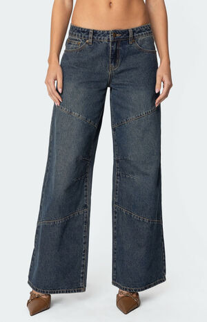Laney Vintage Washed Low Rise Jeans image number 2