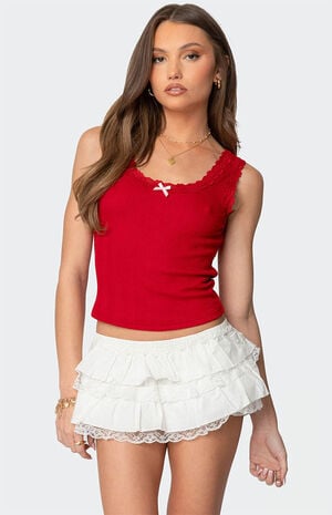 Hattie Pointelle Tank Top image number 1