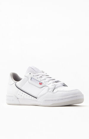 De magneet aardolie adidas White & Grey Continental 80 Shoes| PacSun | PacSun