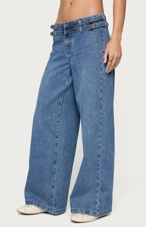 Livia Double Belt Low Rise Jeans image number 2